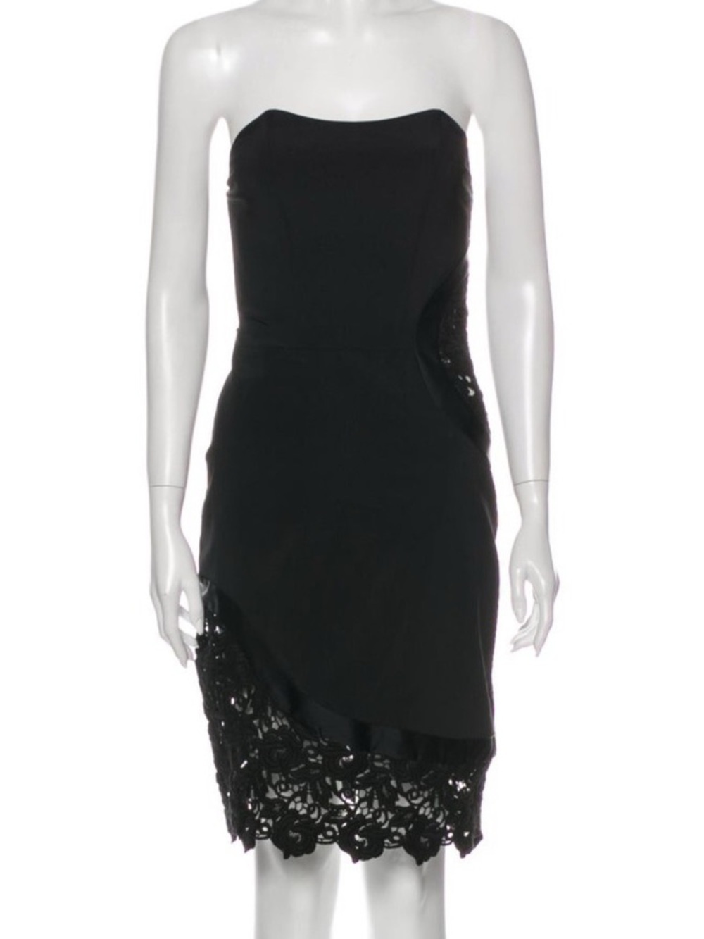 Alexis strapless lace inset mini dress Size Small